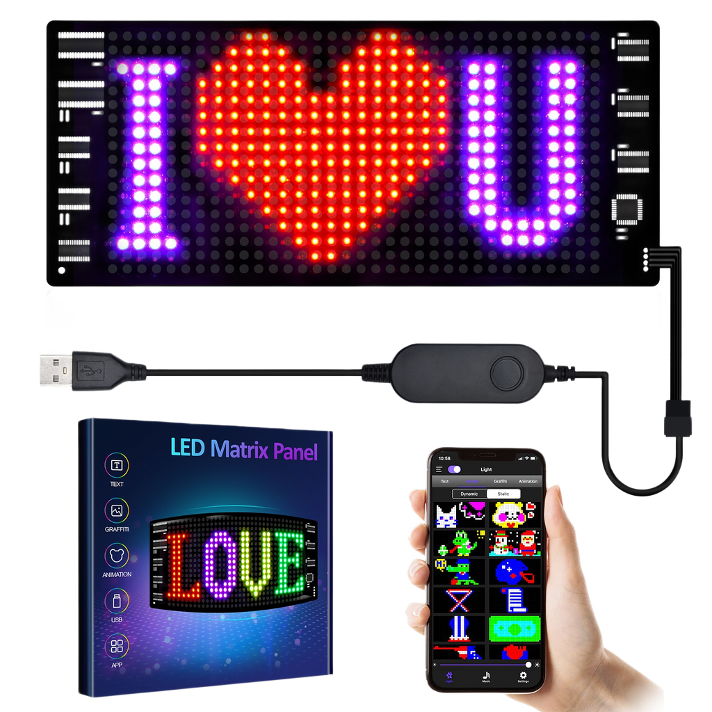 NightShift LED Car Window Display | App Controlled Scrolling Sign