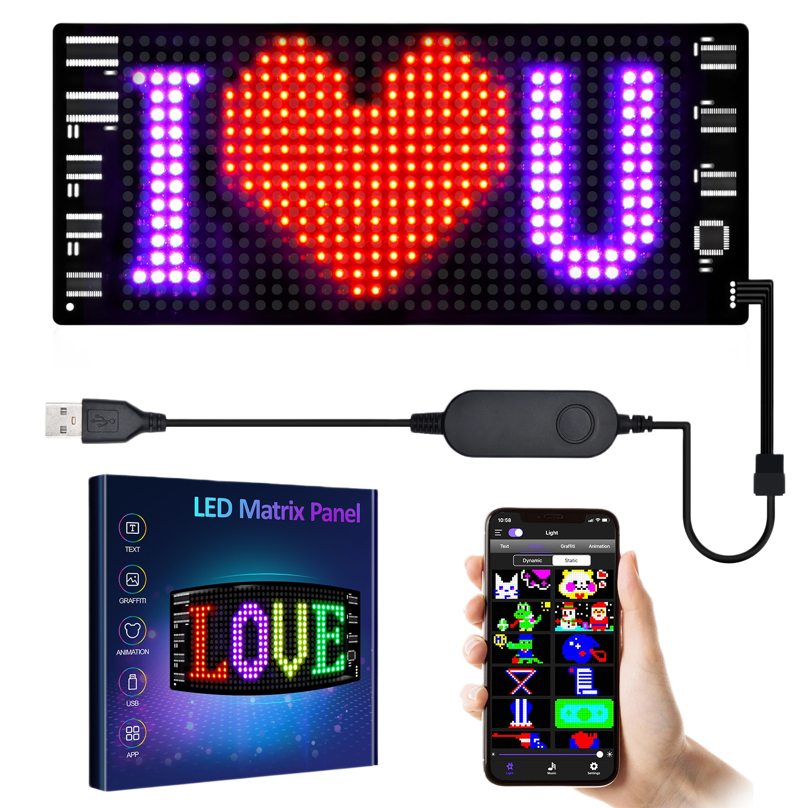 NightShift LED Car Window Display | App Controlled Scrolling Sign
